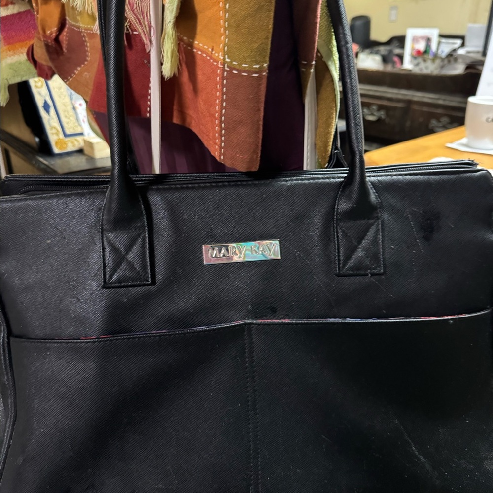 Mary Kay Black Structured Tote Bag